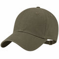 Gorra de béisbol talla única de algodón verde oliva ajustable para uso diario