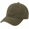 Gorra de béisbol talla única de algodón verde oliva con visera curva para uso diario
