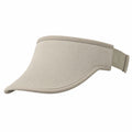 Visera unisex talla única de tejido beige ajustable para exterior
