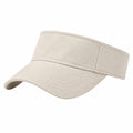 Visera deportiva talla única de algodón beige - diseño abierto
